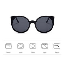 Carica l'immagine nel visualizzatore di Gallery, RBRARE Cat Eye Sunglasses Women 2023  Brand Sun Glasses Oversized Sunglasses Retro Mirror Eyewaer Oculos De Sol Feminino