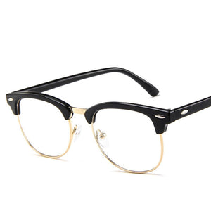 RBRARE Classic Metal Frame Glasses Women Retro Anti Blue Light Glasses Frame Men Round Eyeglasses Monturas De Lentes Mujer