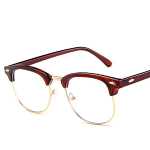 RBRARE Classic Metal Frame Glasses Women Retro Anti Blue Light Glasses Frame Men Round Eyeglasses Monturas De Lentes Mujer