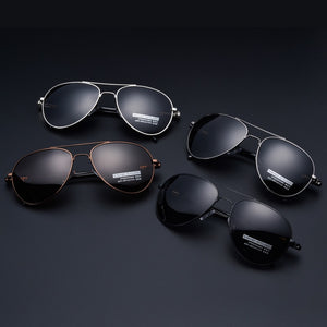 RBRARE Classic Polarized Light Sunglasses Men  Brand Designer Glasses Retro  Metal Driving Male Goggle No Box