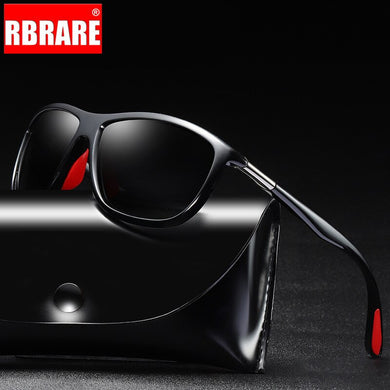 RBRARE Classic Polarized TAC Sunglasses Men  Lightweight Plastic Sun Glasses Vintage Mirror Driving Oculos Feminino