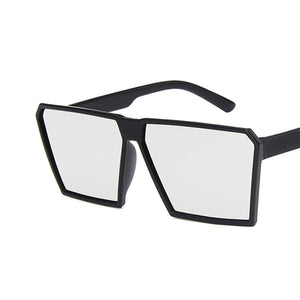 RBRARE Classic Square Sunglasses Girls Boys Colorful Mirror Children Glasses Concave Shape Personality Anti-UV Street Beat Kid