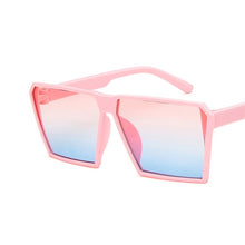Load image into Gallery viewer, RBRARE Classic Square Sunglasses Girls Boys Colorful Mirror Children Glasses Concave Shape Personality Anti-UV Street Beat Kid