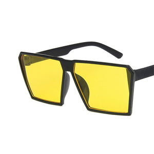 RBRARE Classic Square Sunglasses Girls Boys Colorful Mirror Children Glasses Concave Shape Personality Anti-UV Street Beat Kid