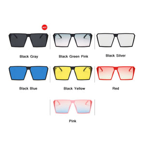 RBRARE Classic Square Sunglasses Girls Boys Colorful Mirror Children Glasses Concave Shape Personality Anti-UV Street Beat Kid