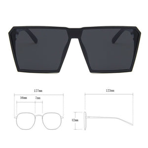 RBRARE Classic Square Sunglasses Girls Boys Colorful Mirror Children Glasses Concave Shape Personality Anti-UV Street Beat Kid