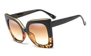 RBRARE Ladies Sunglasses Tom Brand Big Frame Rivet Sun Glasses for Women Butterfly Shades Lunettes De Soleil Femme