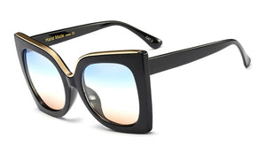 RBRARE Ladies Sunglasses Tom Brand Big Frame Rivet Sun Glasses for Women Butterfly Shades Lunettes De Soleil Femme