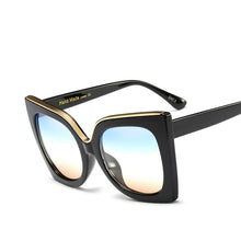 Load image into Gallery viewer, RBRARE Ladies Sunglasses Tom Brand Big Frame Rivet Sun Glasses for Women Butterfly Shades Lunettes De Soleil Femme