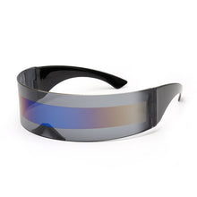 Load image into Gallery viewer, RBRARE Funny Futuristic Wrap Around Monob Costume Sunglasses Mask Novelty Glasses Halloween Party Ring Decoration Glasses