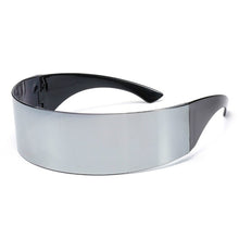 Load image into Gallery viewer, RBRARE Funny Futuristic Wrap Around Monob Costume Sunglasses Mask Novelty Glasses Halloween Party Ring Decoration Glasses