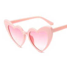 Load image into Gallery viewer, Love Heart Sunglasses Women Big Frame Personality Sunglass Fashion Cute Sexy Retro Cat Eye Vintage SunGlasses Pink Female