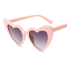 Load image into Gallery viewer, Love Heart Sunglasses Women Big Frame Personality Sunglass Fashion Cute Sexy Retro Cat Eye Vintage SunGlasses Pink Female