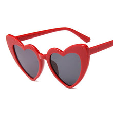 Load image into Gallery viewer, Love Heart Sunglasses Women Big Frame Personality Sunglass Fashion Cute Sexy Retro Cat Eye Vintage SunGlasses Pink Female