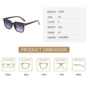 RBRARE Lovely Square Sunglasses Child Cute Wild Gradient Sunglasses Personality Baby Anti-UV Street Beat Glasses For Kid