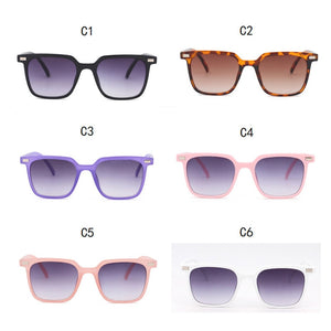 RBRARE Lovely Square Sunglasses Child Cute Wild Gradient Sunglasses Personality Baby Anti-UV Street Beat Glasses For Kid
