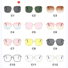 Load image into Gallery viewer, RBRARE  Square Sunglasses Women Brand Designer Retro Alloy Frame Big Sun Glasses Vintage Gradient Male Oculos Feminino