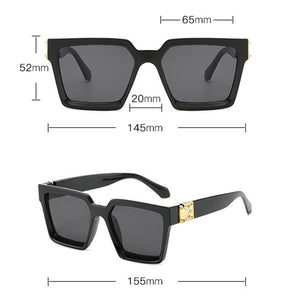 RBRARE Oversized Square Sunglasses Women  Brand Sunglasses Women Mirror Sun Glasses For Men Eyewear Oculos De Sol Feminino