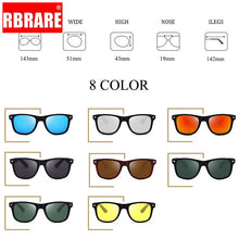 Load image into Gallery viewer, RBRARE Polarized Sunglasses Men Classic Rice Nail Sun Glasses For Men High Quality Lunette Soleil Homme Outdoor Driving Goggle