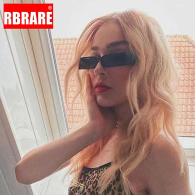 RBRARE Retro Rectangle Sunglasses Women 2023 Small Frame Men Sunglasses Square Sun Glasses  Punk Gafas De Sol Hombre