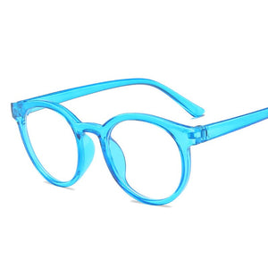 RBRARE Retro Round Glasses Frame Children's Glasses Anti-blue Light Glasses For Kids Student Eyeglasses Child Goggle Cute Pink