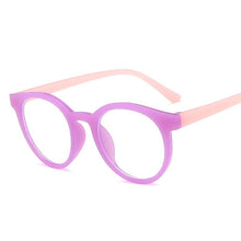 Load image into Gallery viewer, RBRARE Retro Round Glasses Frame Children&#39;s Glasses Anti-blue Light Glasses For Kids Student Eyeglasses Child Goggle Cute Pink