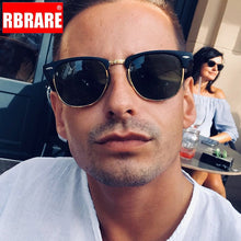 Load image into Gallery viewer, RBRARE Semi-Rimless Brand Designer Sunglasses Women/Men Polarized UV400 Classic Oculos De Sol Gafas Retro Eyeglasses