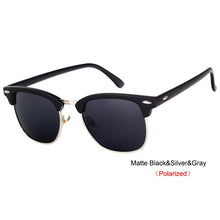 Load image into Gallery viewer, RBRARE Semi-Rimless Brand Designer Sunglasses Women/Men Polarized UV400 Classic Oculos De Sol Gafas Retro Eyeglasses