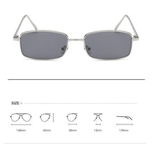 Load image into Gallery viewer, RBRARE Small Frame Square Sunglasses Men High-quality Metal Frame Men Sunglasses Vintage Luxury Sun Glasses Gafas De Sol Hombre