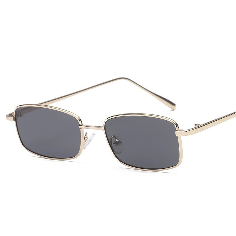 RBRARE Small Frame Square Sunglasses Men High quality Metal Frame