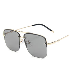 Carica l&#39;immagine nel visualizzatore di Gallery, RBRARE Square Rimless Sunglasses Men&#39;s And Women&#39;s Gradient Sunglasses Brand Designer Big Frame Retro Trend Oculos Feminino