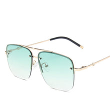 Carica l&#39;immagine nel visualizzatore di Gallery, RBRARE Square Rimless Sunglasses Men&#39;s And Women&#39;s Gradient Sunglasses Brand Designer Big Frame Retro Trend Oculos Feminino