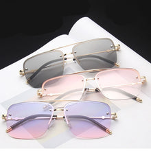 Carica l&#39;immagine nel visualizzatore di Gallery, RBRARE Square Rimless Sunglasses Men&#39;s And Women&#39;s Gradient Sunglasses Brand Designer Big Frame Retro Trend Oculos Feminino