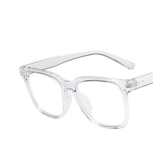 Load image into Gallery viewer, RBRARE Square Transparent Glasses Frame 2023 Women Eyeglasses Frames Big Frame Anti-blue Light Flat Glasses Frame Espejuelos