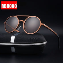 Load image into Gallery viewer, RBROVO  100% Polarized Aluminum Magnesium Sunglasses Men Brand Design UV400 Classic Retro Metal Sun Glasses Outdoor Glasses