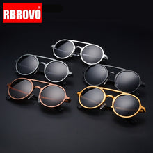 Load image into Gallery viewer, RBROVO  100% Polarized Aluminum Magnesium Sunglasses Men Brand Design UV400 Classic Retro Metal Sun Glasses Outdoor Glasses