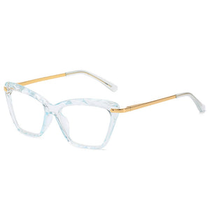 RBROVO 2022 Cat Eye Glasses Frame Women Retro Glasses Frame Women Clear Eyeglasses Frame Women/Men Alloy Lentes De Lectura Mujer