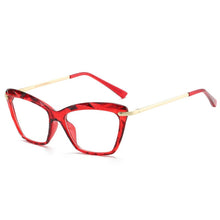 Carica l&#39;immagine nel visualizzatore di Gallery, RBROVO 2022 Cat Eye Glasses Frame Women Retro Glasses Frame Women Clear Eyeglasses Frame Women/Men Alloy Lentes De Lectura Mujer
