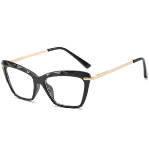 RBROVO 2022 Cat Eye Glasses Frame Women Retro Glasses Frame Women Clear Eyeglasses Frame Women/Men Alloy Lentes De Lectura Mujer