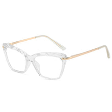 Carica l&#39;immagine nel visualizzatore di Gallery, RBROVO 2022 Cat Eye Glasses Frame Women Retro Glasses Frame Women Clear Eyeglasses Frame Women/Men Alloy Lentes De Lectura Mujer