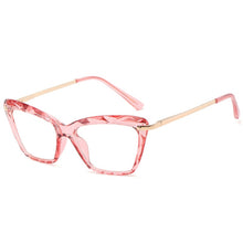 Carica l&#39;immagine nel visualizzatore di Gallery, RBROVO 2022 Cat Eye Glasses Frame Women Retro Glasses Frame Women Clear Eyeglasses Frame Women/Men Alloy Lentes De Lectura Mujer