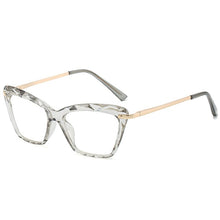 Carica l&#39;immagine nel visualizzatore di Gallery, RBROVO 2022 Cat Eye Glasses Frame Women Retro Glasses Frame Women Clear Eyeglasses Frame Women/Men Alloy Lentes De Lectura Mujer