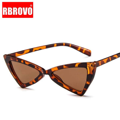 RBROVO 2023 Butterfly Sunglasses Women Brand Designer Small Frame Plastic Sunglasses Reflective Mirror Oculos De Sol
