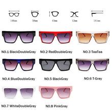 Load image into Gallery viewer, RBROVO 2023 Large Frame Sunglasses Women Classic Square Retro Mirror Sun Glasses Men Street Beat Lunette De Soleil Femme