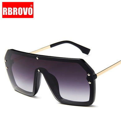 RBROVO 2023 Occhiali da sole sfumati in un pezzo da uomo Caramelle Lenti Lady Occhiali da sole in metallo per esterni Lentes De Sol Hombre UV400 