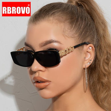 RBROVO 2023 Rectangle Sunglasses Women  Brand Square Sun Glasses Ladies Vintage Glasses For Women/Men Shades UV400 Oculos