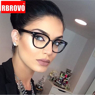 RBROVO 2022 Square Glasses Frame Women Retro Glasses for Women/Men Brand Eyeglasses Women Designer Lentes De Lectura Hombre