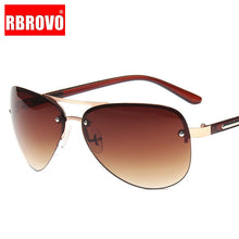 Load image into Gallery viewer, RBROVO 2023 Summer Pilot Men Sunglasses Women Outdoor Vintage Big Frame Lunette De Soleil Femme UV400 Driving Travel Glasses