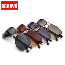 Load image into Gallery viewer, RBROVO 2023 Summer Pilot Men Sunglasses Women Outdoor Vintage Big Frame Lunette De Soleil Femme UV400 Driving Travel Glasses