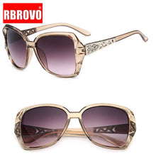Load image into Gallery viewer, RBROVO 2023 Vintage Big Frame Sunglasses Women Brand Designer Gradient Lens Driving Sun Glasses UV400 Oculos De Sol Feminino